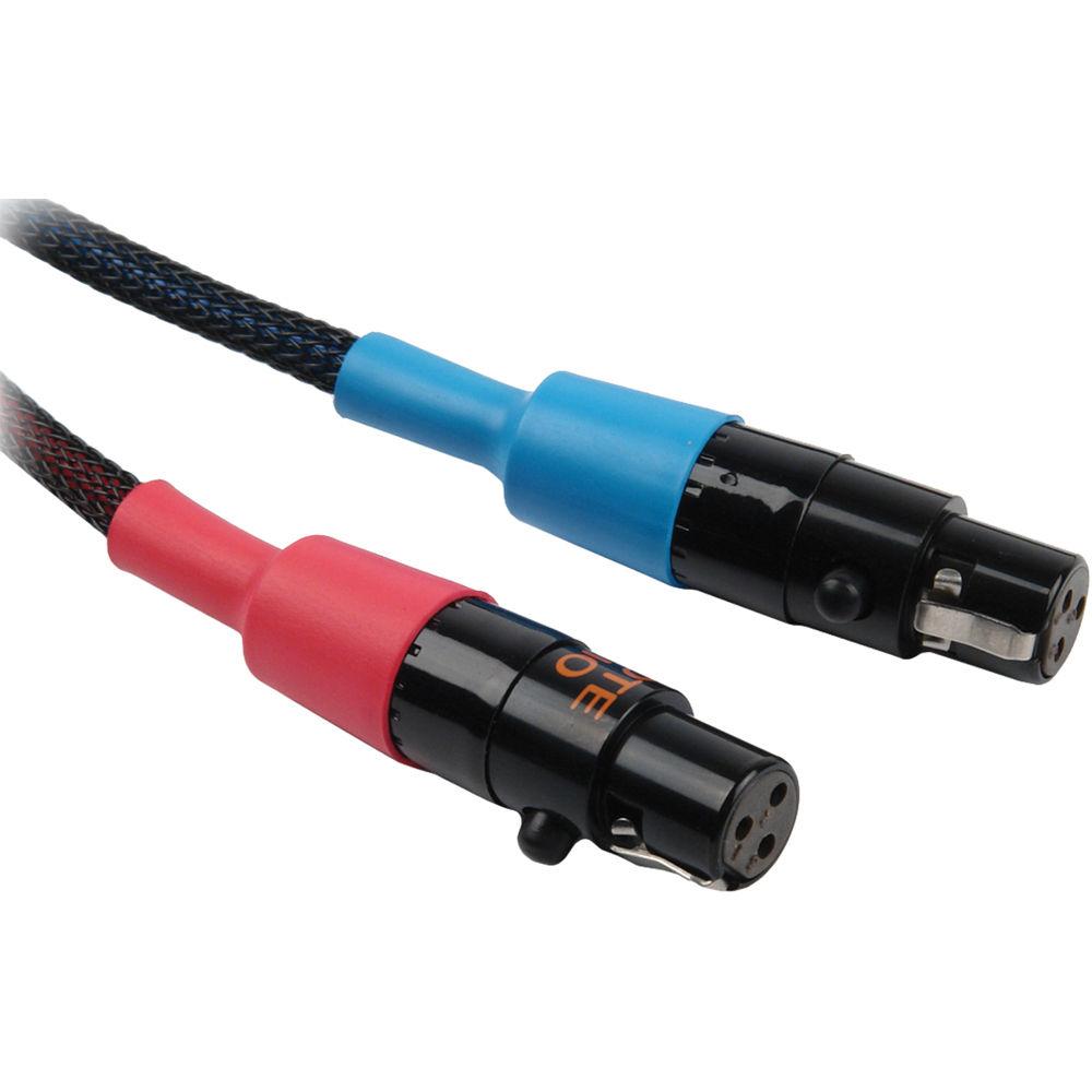 Remote Audio CA744INL Dual XLR to Dual TA3 Channel 3 4 Input Cable for 744T