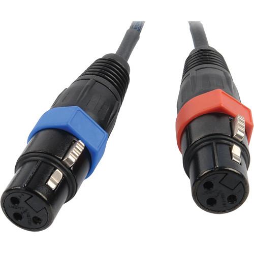 Remote Audio CA744INL Dual XLR to Dual TA3 Channel 3 4 Input Cable for 744T