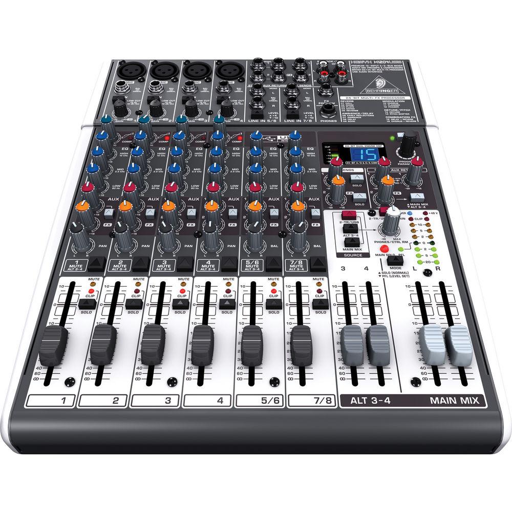 Behringer XENYX X1204USB - 12-Input USB Audio Mixer with Effects