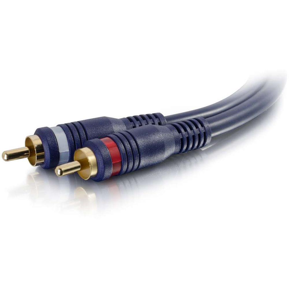 C2G 6" Velocity Two RCA Stereo Male to One RCA Mono Female Y-Cable