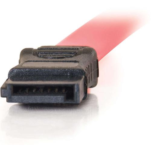C2G 7-Pin 180 1-Device Serial ATA Cable - 18"