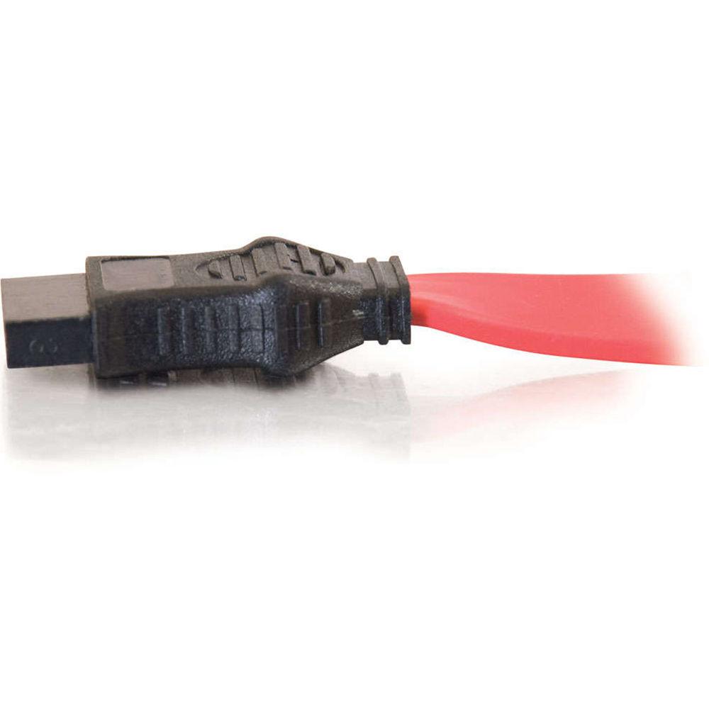 C2G 7-Pin 180 1-Device Serial ATA Cable - 18"
