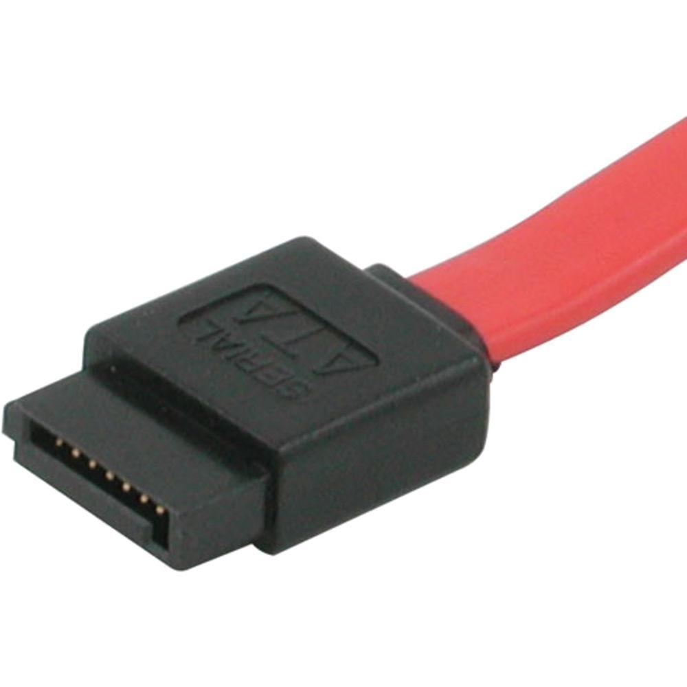 C2G 7-pin 180- to 90-Degree 1-Device Serial ATA Cable - 36"
