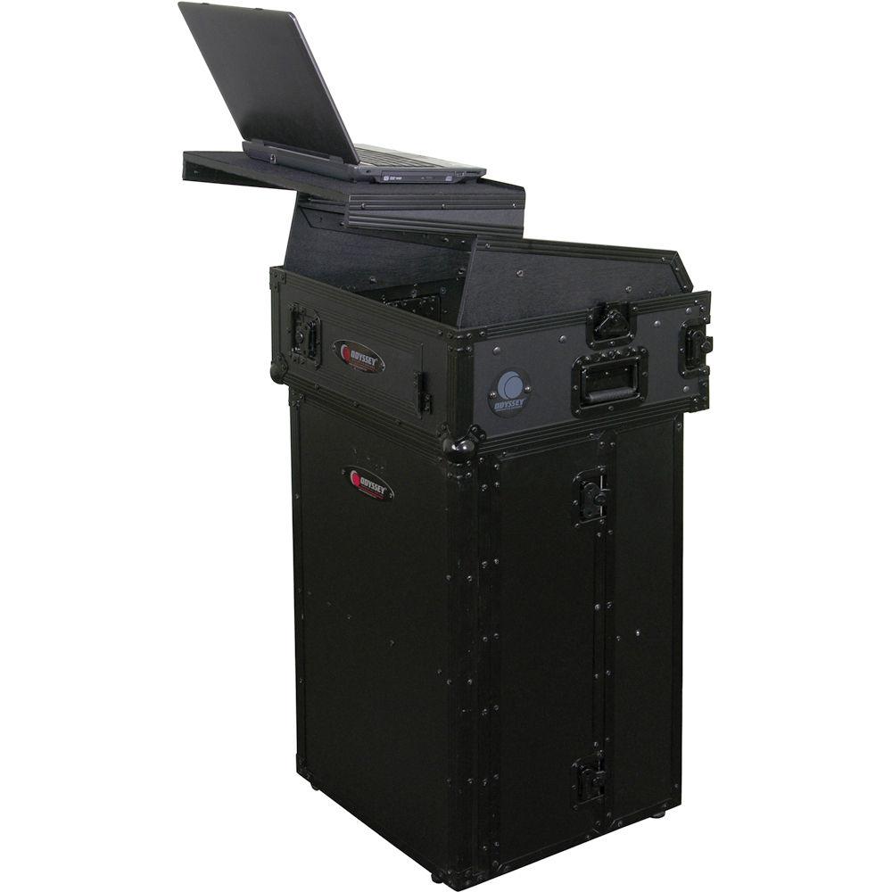 Odyssey Innovative Designs FZF1930BL Black Label Series Foldout DJ Stand