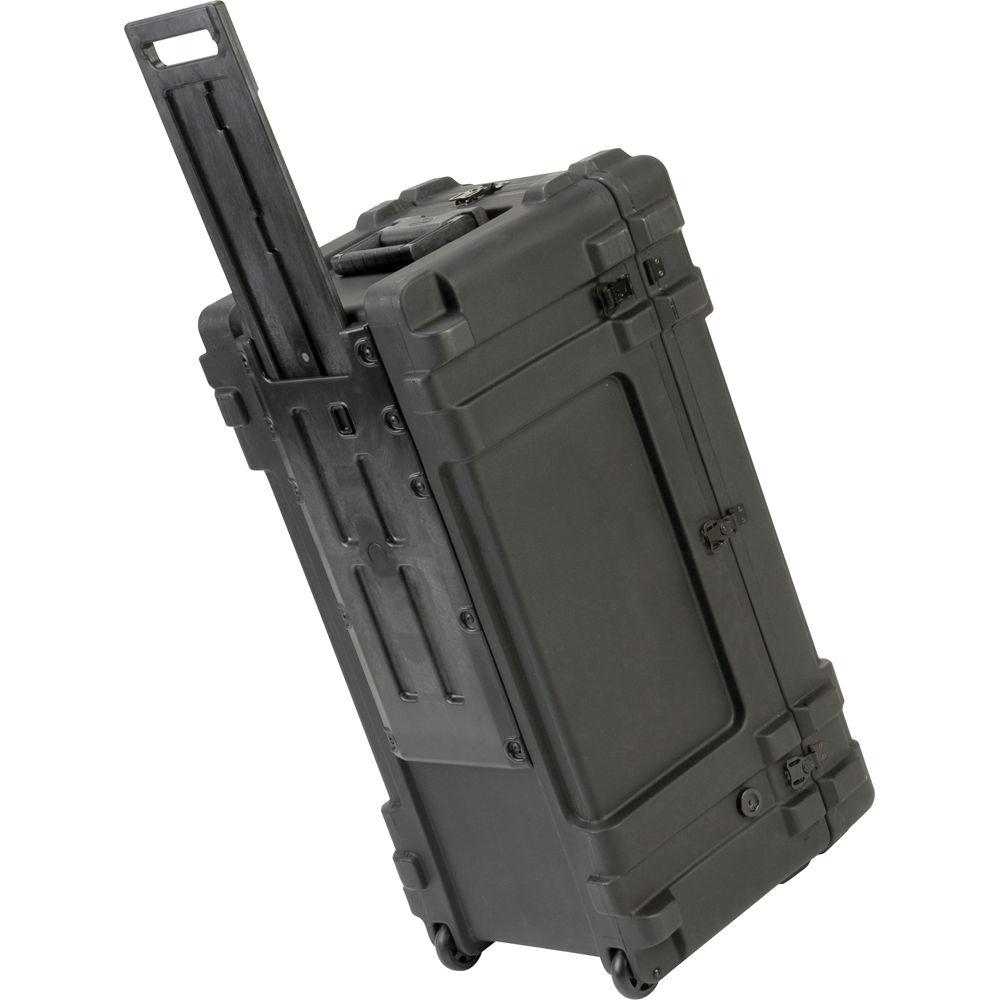 SKB 3R3214-15B-EW Roto-Molded Mil-Standard Utility Case with Empty Interior and wheels
