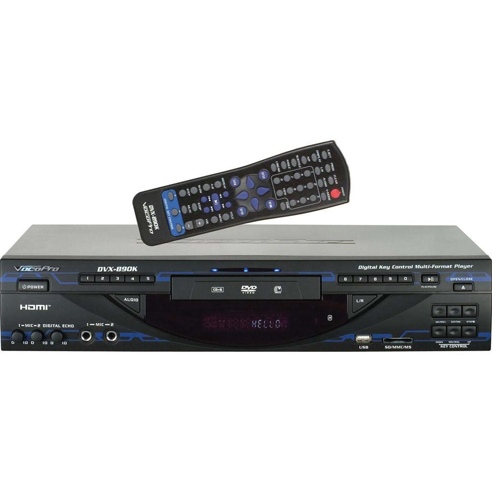 VocoPro DVX-890K Multi-Format Digital Key Control DVD DivX Player