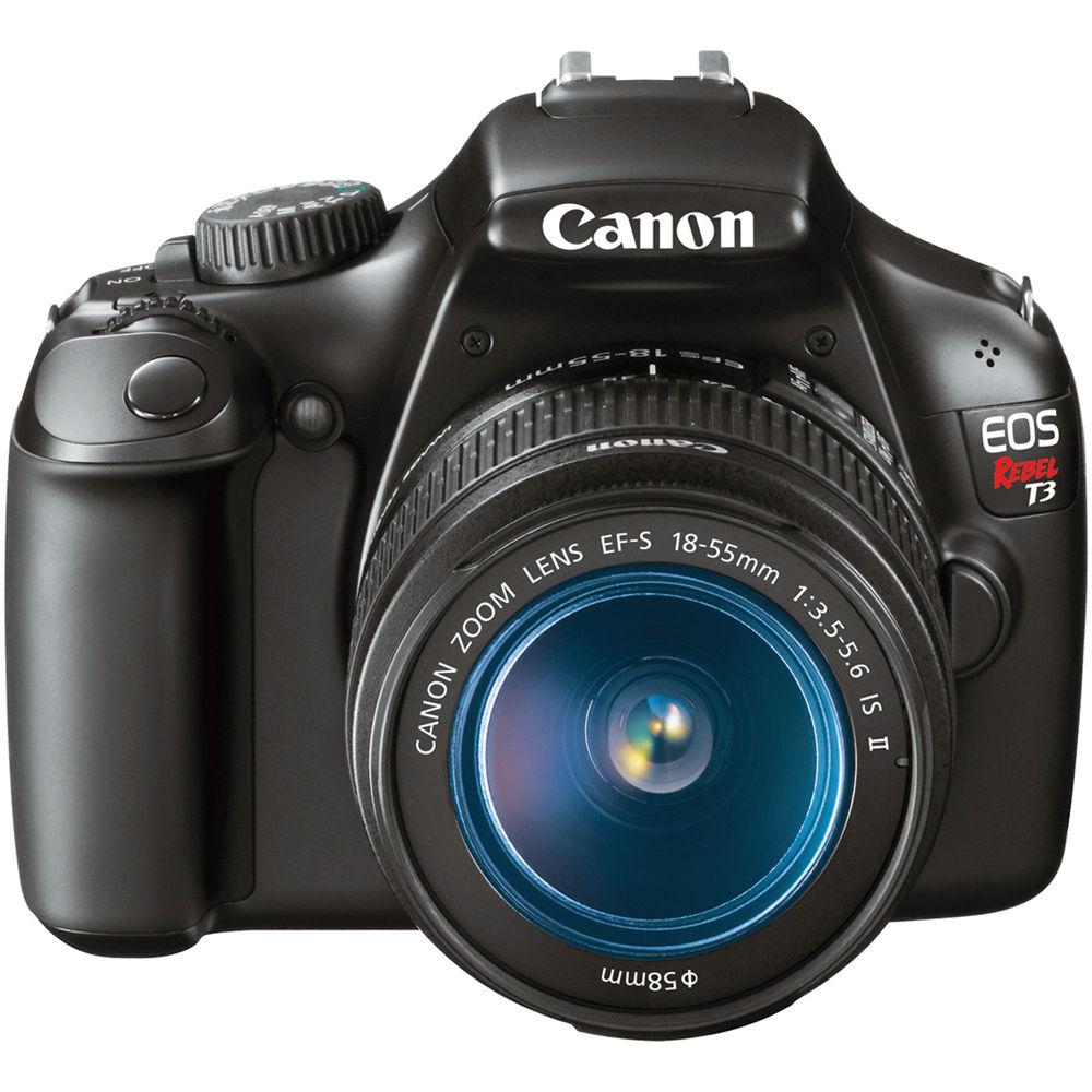 Canon EOS Rebel T3 DSLR Camera and 18-55mm IS II Lens Kit - Refurbished