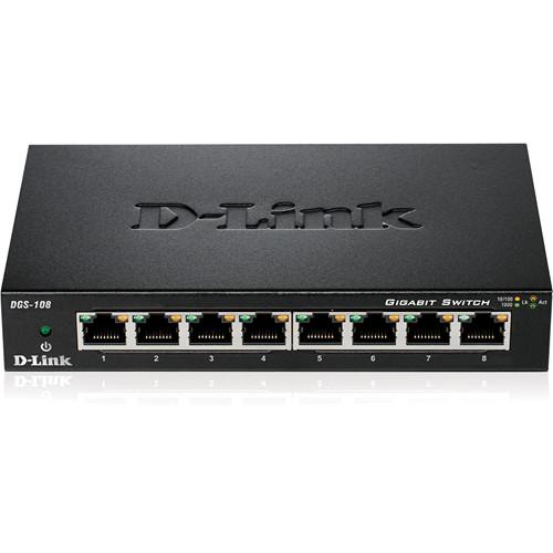 D-Link DGS-108 8-Port Gigabit Ethernet Switch