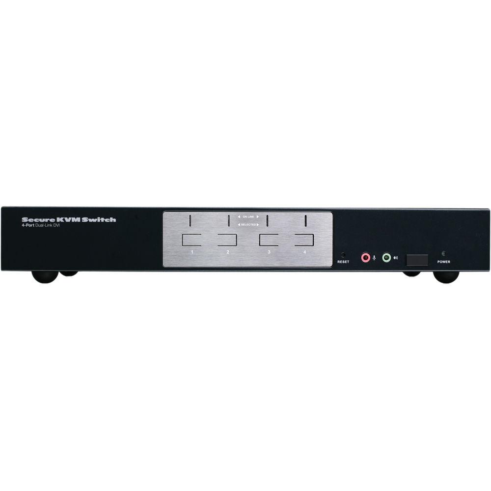IOGEAR 4-Port Dual-Link DVI Secure KVM Switch
