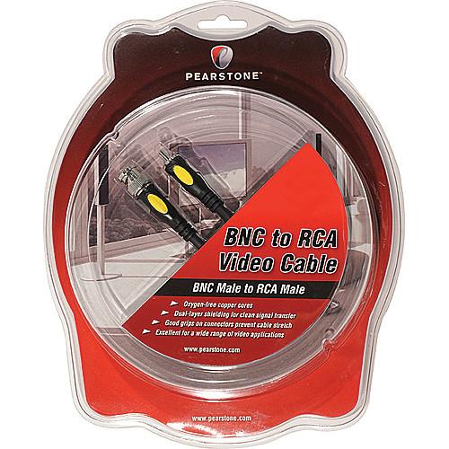 Pearstone BNC Male to RCA Male 75 Ohm Video Cable - 1.5