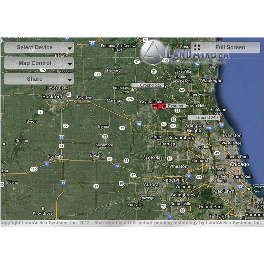 LandAirSea Systems SilverCloud Real Time GPS Tracker