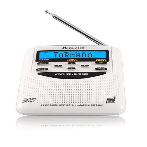 Midland WR-120 Emergency Weather Alert Radio With Alarm Clock