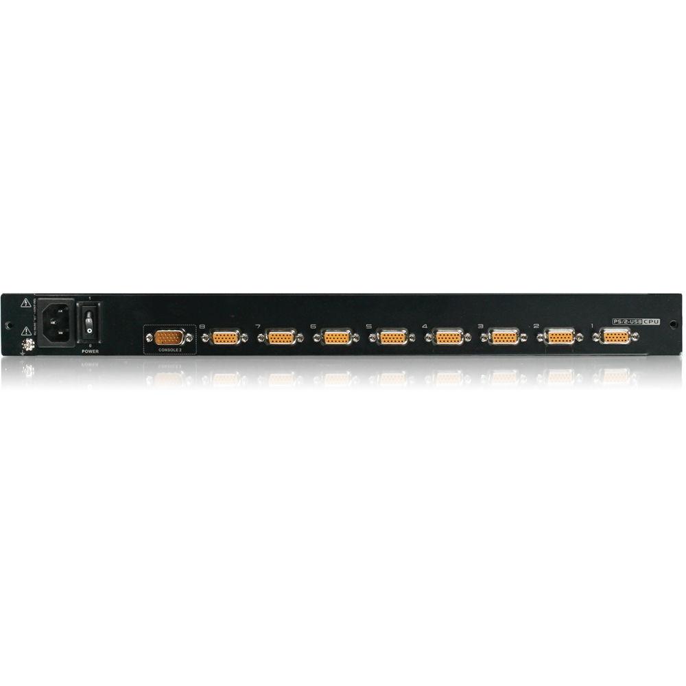 IOGEAR 8-Port LCD Combo KVM Switch with PS 2 KVM Cables, IOGEAR, 8-Port, LCD, Combo, KVM, Switch, with, PS, 2, KVM, Cables