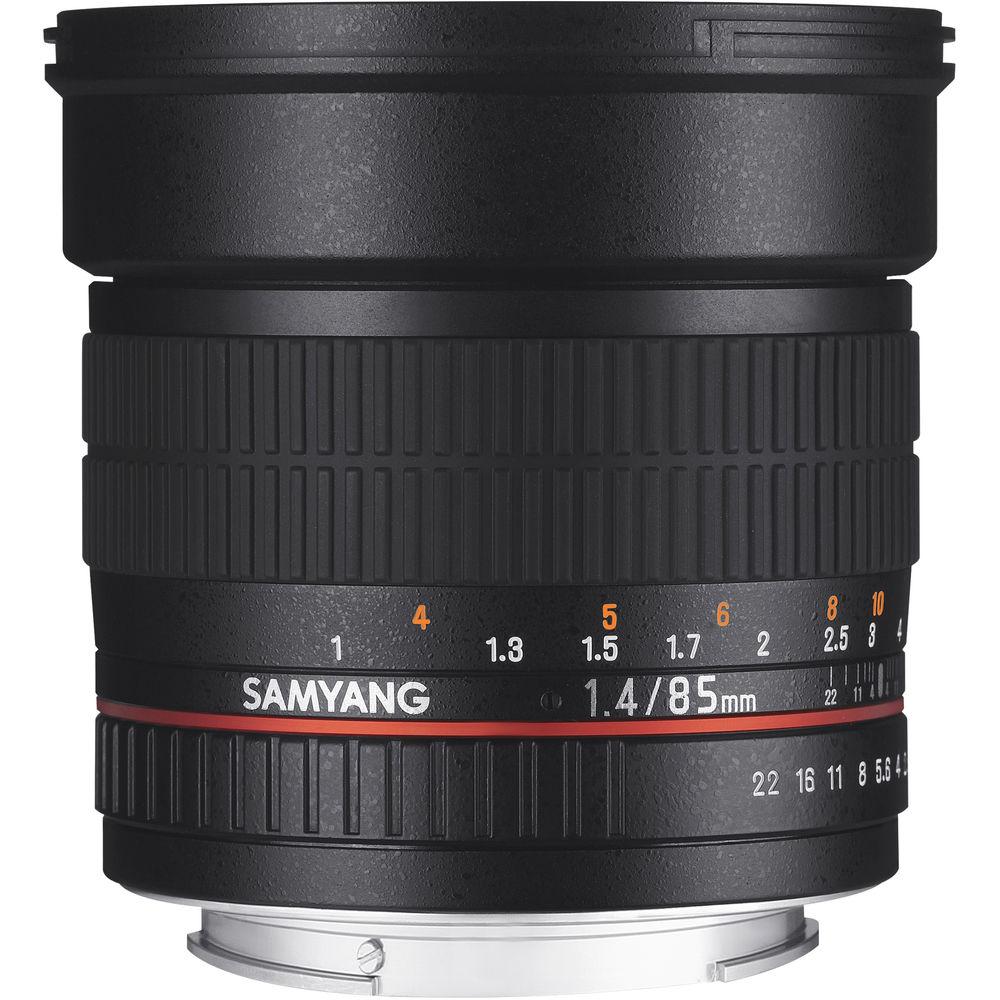 Samyang 85mm f 1.4 Aspherical Lens for Nikon With Focus Confirm Chip