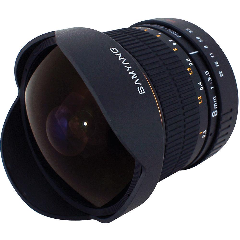 Samyang 8mm Ultra Wide Angle f 3.5 Fisheye Lens for Canon Mount