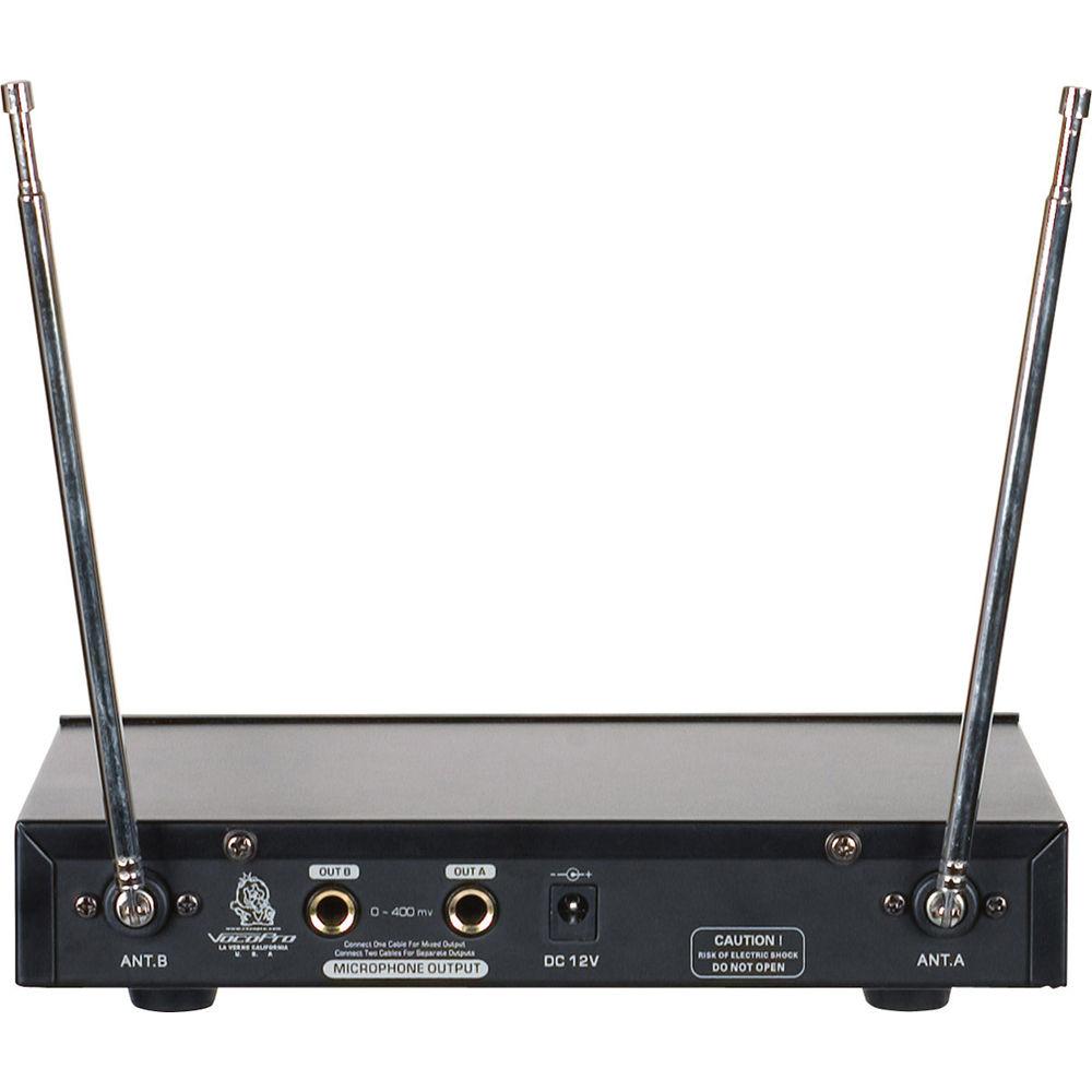 VocoPro VHF-3005 Dual Channel VHF Wireless Microphone System