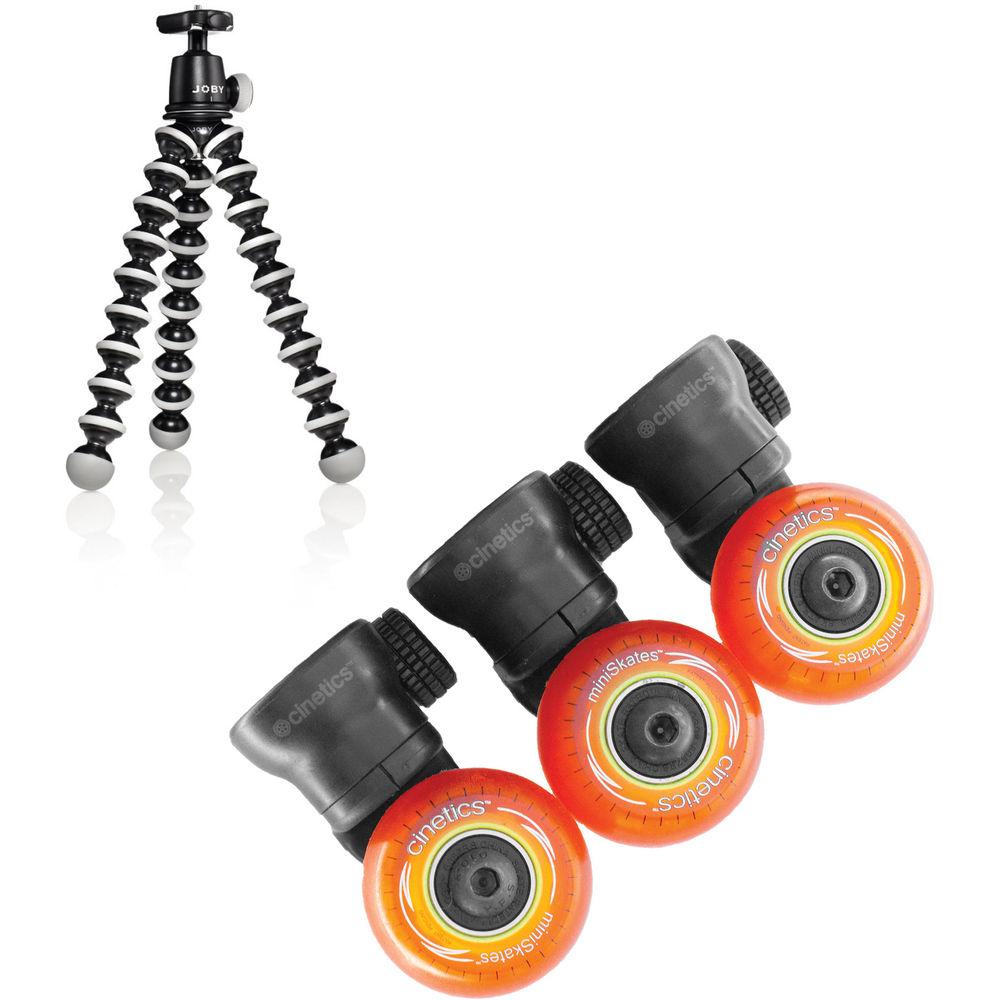 Cinetics miniSkates Camera Dolly Wheels for GorillaPod SLR-Zoom Tripod
